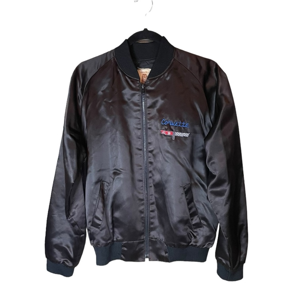 The Leather Works Corvette Satin Men’s‎ Made in USA Bomber Jacket Size Medium